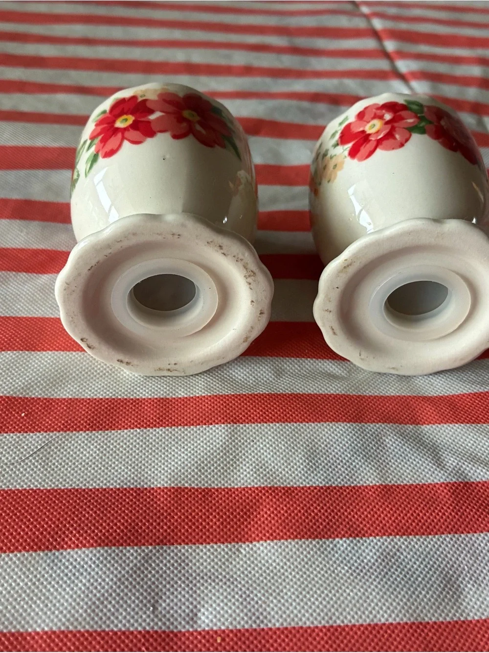 The Pioneer Woman Floral Red and Green Ceramic Salt & Pepper Shakers